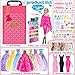 ebuddy 104 Piece Fashion Doll Wardrobe Playset with Poseable 115 Doll 104 Accessories ASTMCertified Pretend Play Gift Set for Girls Ages 3 - Image 4