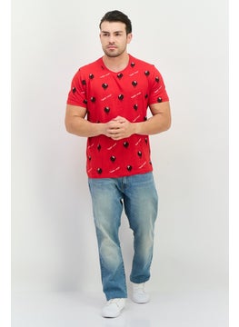 Originals by Brooklyn Cloth Men Crew Neck Short Sleeves Graphic Print T-Shirt, Red Combo  - Image 2