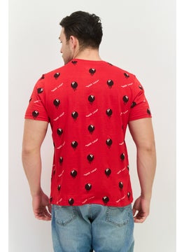 Originals by Brooklyn Cloth Men Crew Neck Short Sleeves Graphic Print T-Shirt, Red Combo  - Image 4