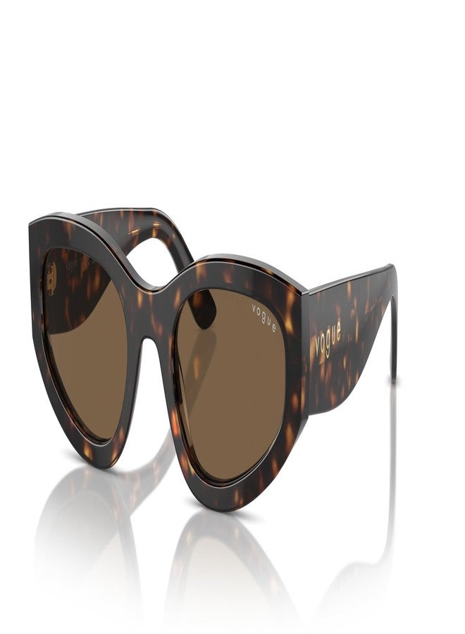 Vogue Eyewear VO5585S Sunglasses, Dark Havana/Dark Brown, 54 mm - Image 2