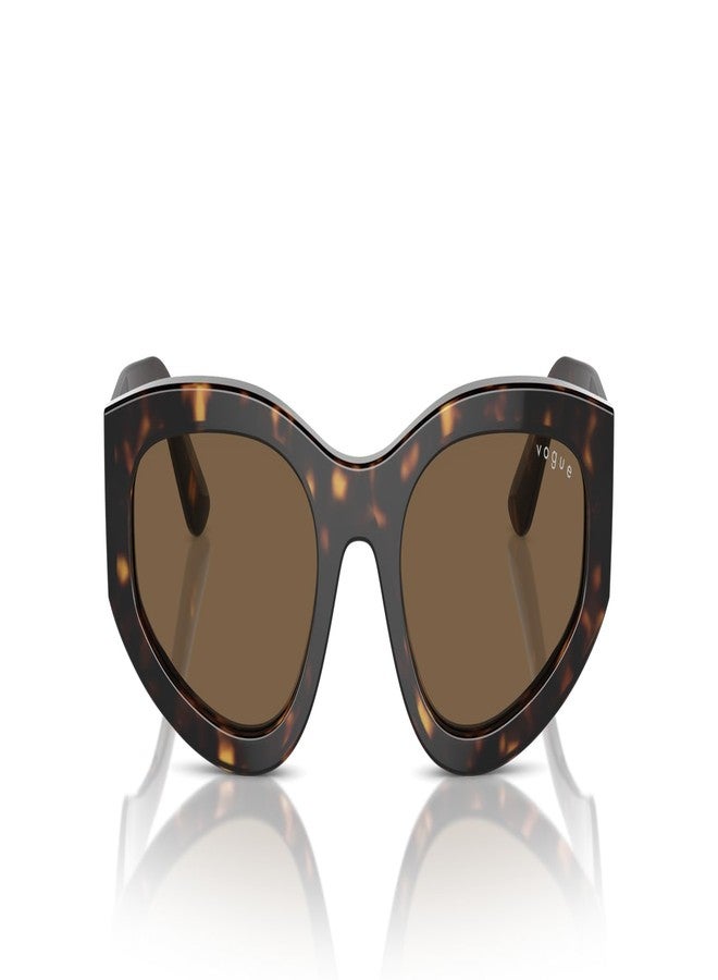 Vogue Eyewear VO5585S Sunglasses, Dark Havana/Dark Brown, 54 mm - Image 1