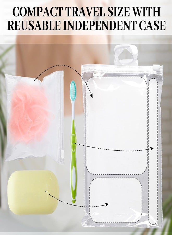 Funnymoom 12 Pcs Travel Size Loofah Individually Wrapped, Small Shower Puff Bath Sponge Pouf Ball Bulk Mesh Bath Puff Mini Loofah Sponge with Case Bulk for Shower Care (25g,Colorful) - Image 3