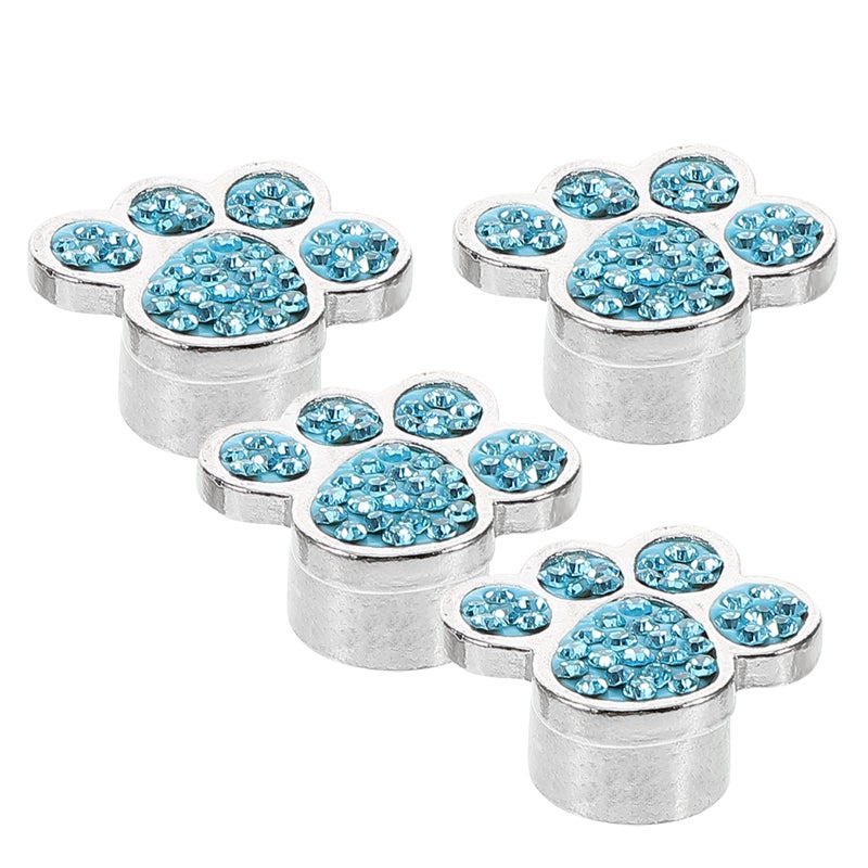 4pcs Stylish Tire Valve Caps Copper Stem Covers Car Accessories For Women debris Caps For Enhancing Car Tyre Appearance - Image 1