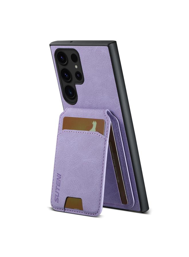 Suteni Case For Samsung Galaxy S23 Ultra 5G H02 Litchi Leather Card Wallet Stand Back Phone Case - Image 3