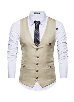 KUYING New Fashionable Herringbone Patterned Suit Vest  - Image 1