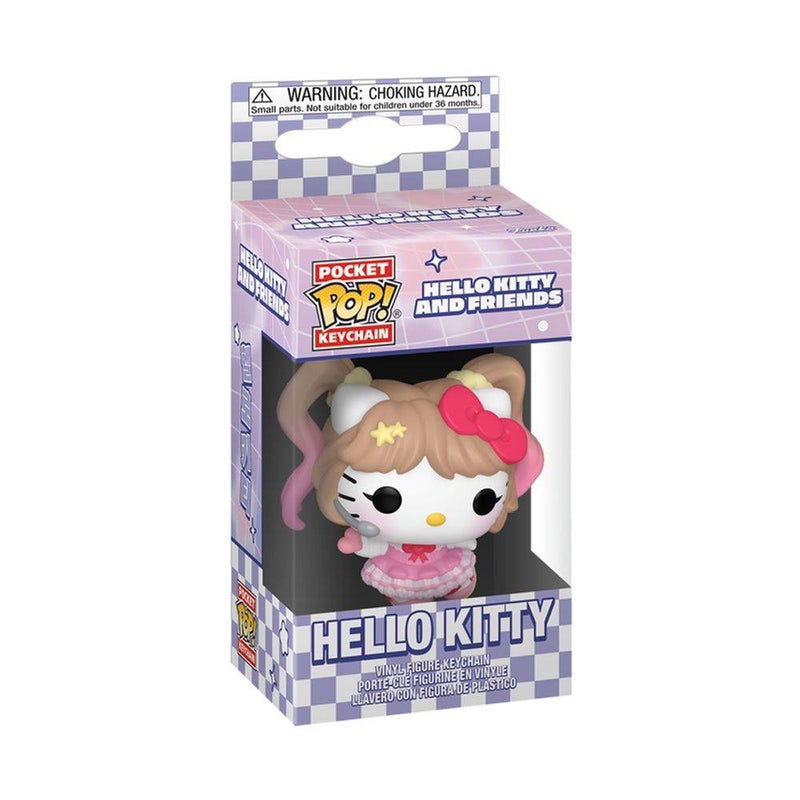 Funko Pocket POP! Sanrio Hello Kitty and Friends Hello Kitty (K-POP Outfit) Vinyl Keychain (10.2 cm)