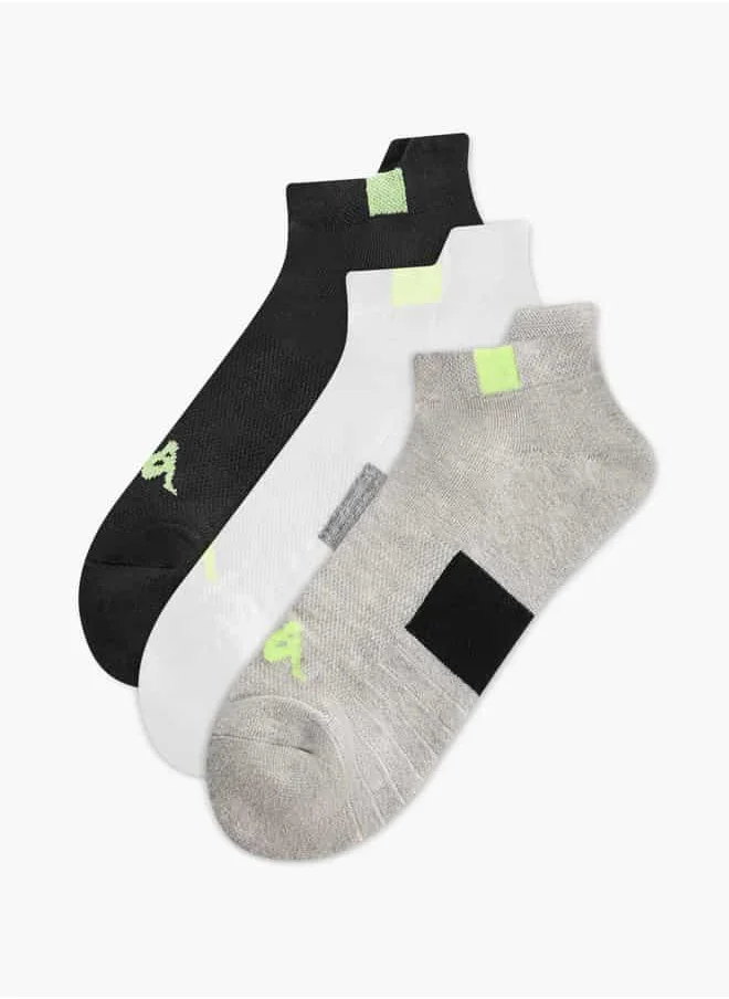 Kappa Set of 3 - Kappa Logo Detail Ankle Length Socks