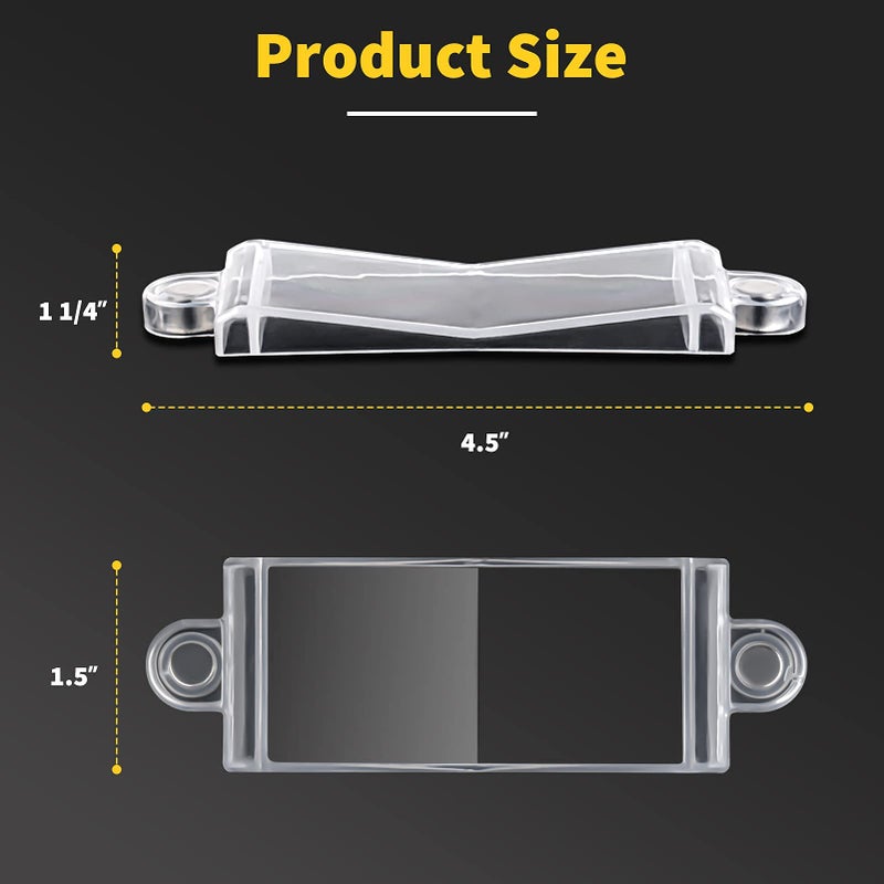 PSZEZNZ Magnetic Light Switch Guard Cover- PSZEZNZ Light Switch Outlet Covers for Flat Modern Wall Switches-Child Safety Protection(Clear,4 Piece) - Image 4