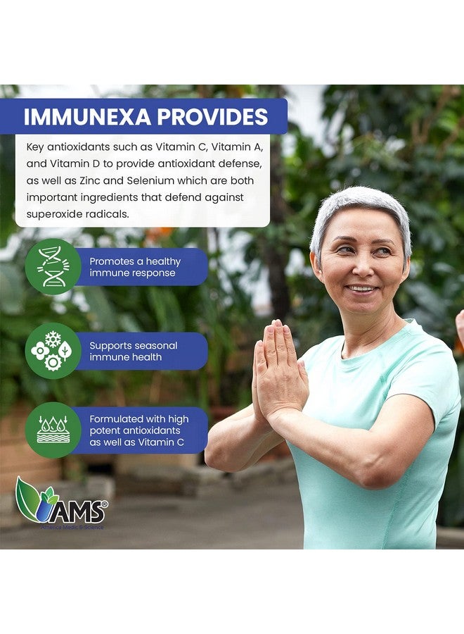America Medic & Science Immunexa 7 In 1 Immune Support Booster (60 Capsules) With Vitamin A C D Zinc Echinacea Elderberry ; Adults Immunity Boosting Supplement ; Natural Nongmo & Glutenfree  - Image 4