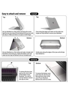 متوافق مع حافظة MacBook Pro مقاس 16 بوصة إصدار 2020 2019 A2141، حافظة بلاستيكية شفافة من البلاستيك الشفاف للكمبيوتر المحمول ذات الغلاف الصلب لحافظة MacBook Pro 16 مع شريط اللمس ومعرف اللمس - pzsku/ZB0F5DE447D057C3D3CB1Z/45/_/1731237613/f31ff28d-d91b-4dae-9ddb-7f16795ad8e6