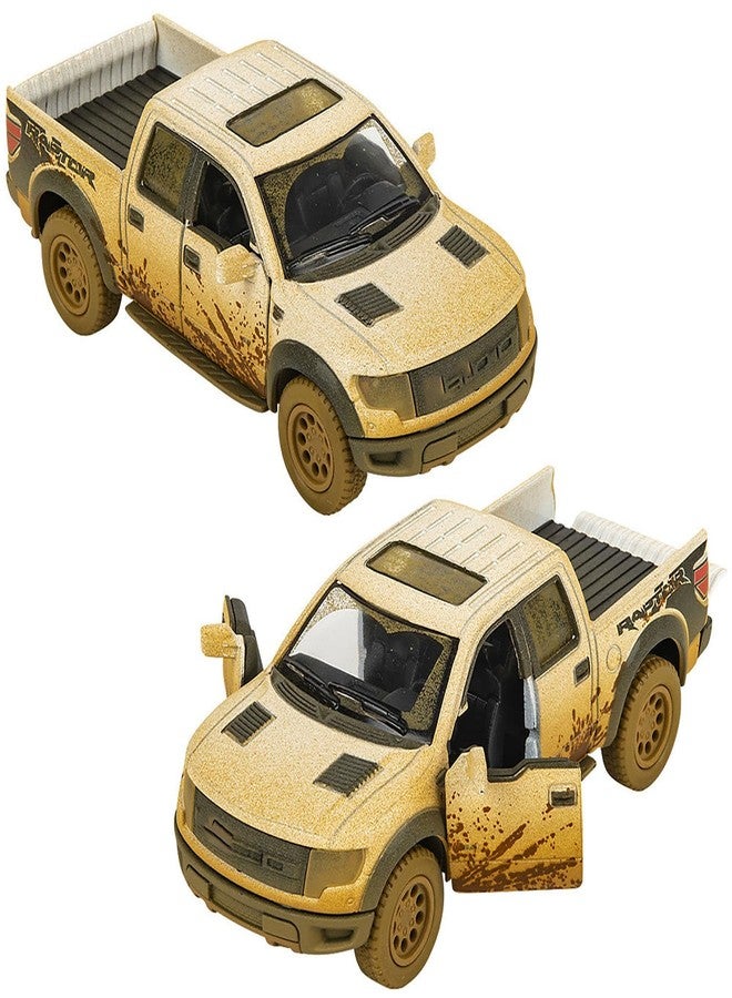 Magicwand 1:36 Scale Die-Cast with Openable Doors & Pull Back Action (Color May Vary) (Raptor Muddy) - Image 2