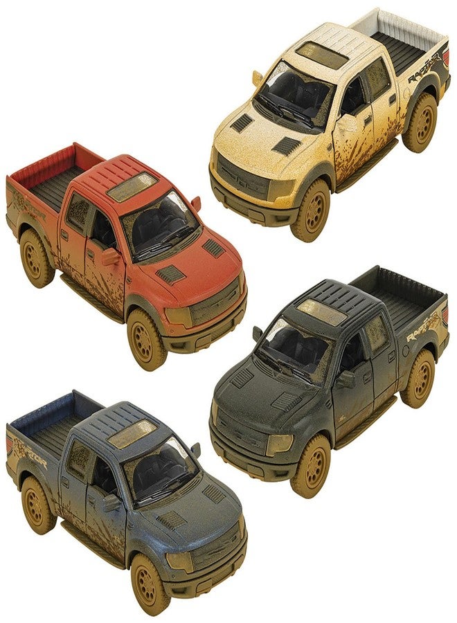 Magicwand 1:36 Scale Die-Cast with Openable Doors & Pull Back Action (Color May Vary) (Raptor Muddy) - Image 4