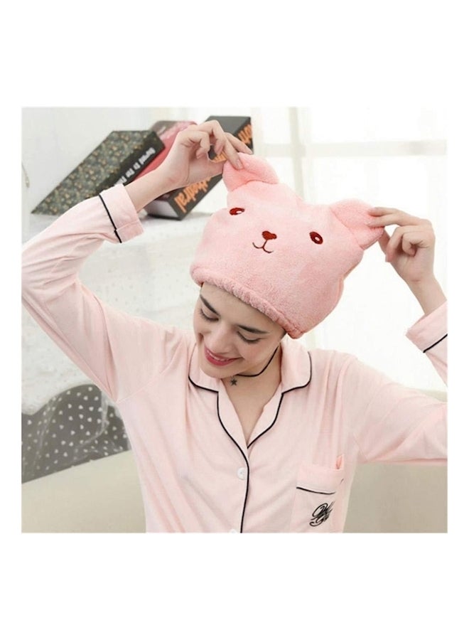 Head Bath Towel Wrap Pink - Image 3