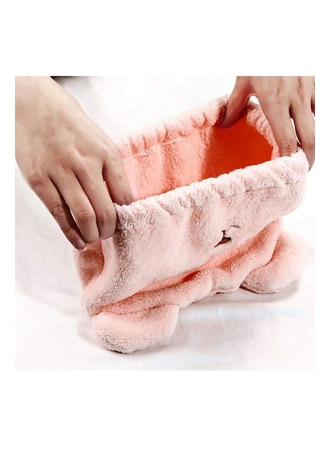 Head Bath Towel Wrap Pink - Image 4