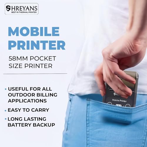 SHREYANS SRS58-201 Monochrome Label + Receipt Printer (Auto Cutter), Black - Image 4