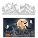 ALIBBON Halloween Die Cuts for Card Making and Scrapbooking Pumpkin Ghost Fence Cutting Dies Metal Template Molds Tree Grave Die Cuts for DIY Photo Album Paper Embossing Card Decoration - Image 2