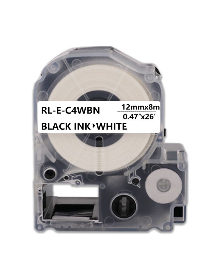 E-dai شريط تسميات مناسب لـ Epson 12mm خلفية بيضاء نص أسود ورق تسميات LW-K400 ماكينة تسميات 600p 1000p C410 Z700 Z900 Jingong SR230CH - Image 4