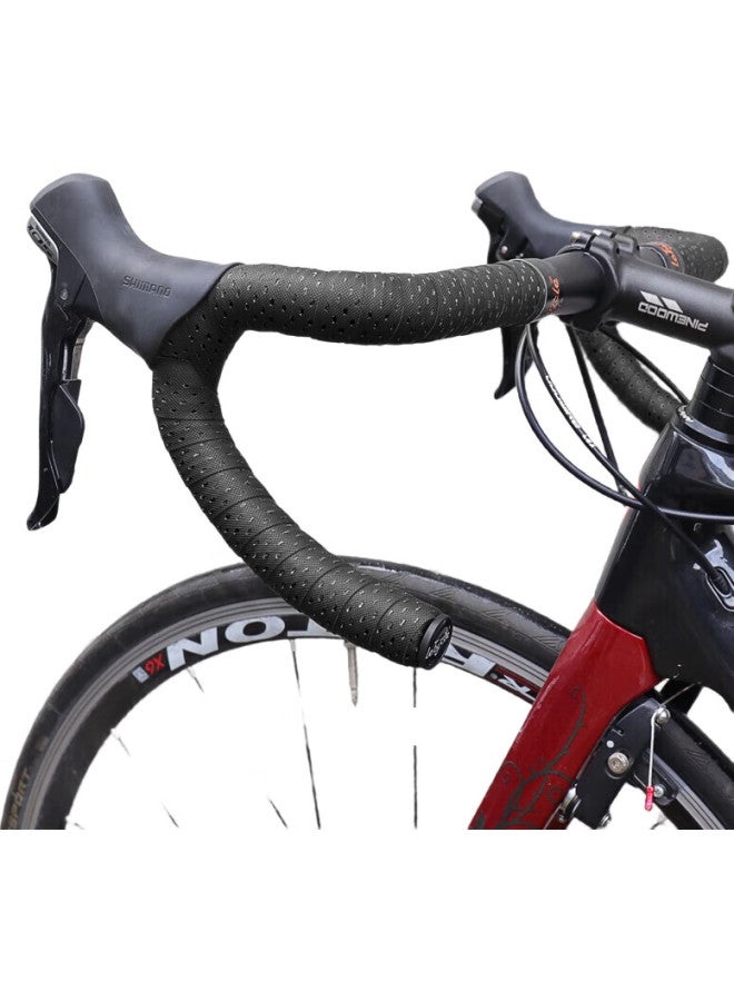 LeBycle Pu Leather + Eva Bicycle Handlebar Tape, Road Bike Grip Tape, Colorful Wear-Resistant Non-Slip Cycling Equipment, Handlebar Wrap, Breathable Durable Abrasion-Resistant Shock-Absorbing Accessory - Image 2