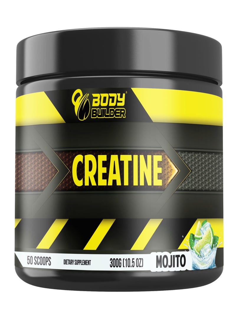 Body Builder - Creatine Monohydrate, Energy Production, Endurance , Mojito, 300 g - Image 1