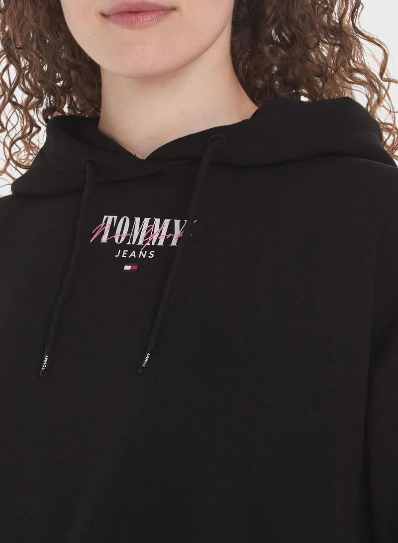 TOMMY JEANS Crew Neck Logo Hoodie