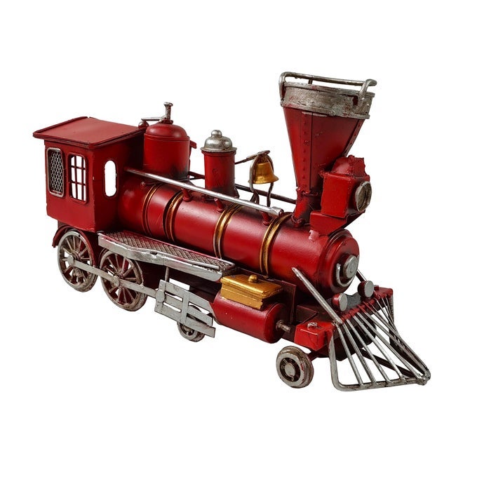 10 METAL CLASSIC LOCOMOTIVE COLLECTIBLE MODEL TRAIN CHRISTMAS DECOR VINTAGE TABLE TOP DECOR NOT A TOY