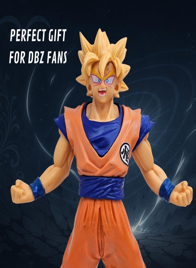 Realmkart Goku Action Figure Ultra Instinct Dragon Ball Z Action Figures MUI Anime Action Figures Premium DBZ Action Figure 18CM for Anime Gift,Office Table,Study Table (Super Saiyan Goku) - Image 2