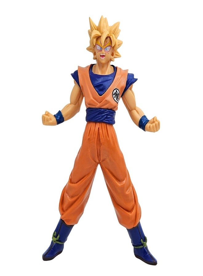 Realmkart Goku Action Figure Ultra Instinct Dragon Ball Z Action Figures MUI Anime Action Figures Premium DBZ Action Figure 18CM for Anime Gift,Office Table,Study Table (Super Saiyan Goku) - Image 1