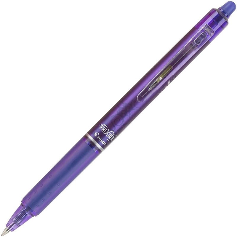 Pilot FriXion Clicker Erasable Gel Pens, Fine Point (0.7mm), Purple Ink, 12-Pack - Refillable, Smooth Writing Pens for School, Journaling, and Office Use - Image 4
