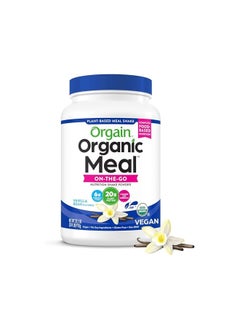 Orgain Organic Vegan Meal Replacement Protein Powder, Vanilla Bean - 20g Plant Based Protein, Gluten Free, Dairy Free, Lactose Free, Soy Free, No Sugar Added, For Smoothies & Shakes - 2.03lb