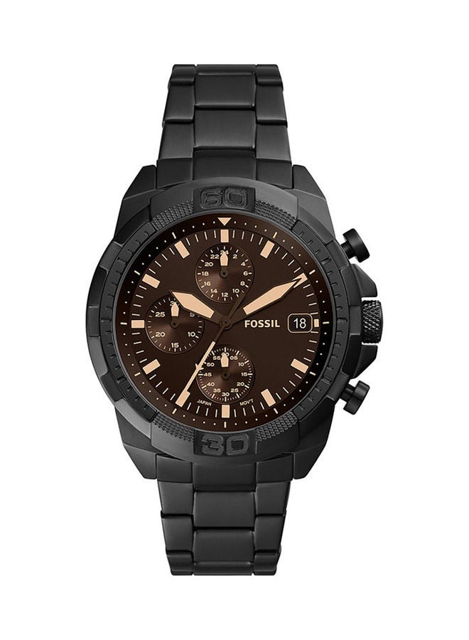 FOSSIL Men Bronson Water Resistant Watch FS5851 - 44 mm - Black - Image 1