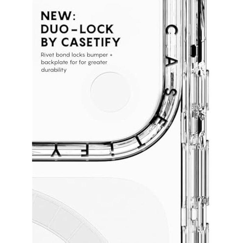 Casetify Mirror iPhone 17 Pro Max Case 【Reflective/Slim Fit/Compatible with Magsafe】 - Silver On Black - Image 4