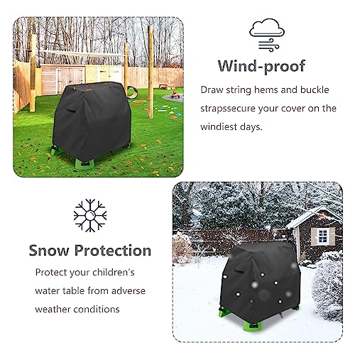 Aacabo Kids Water Table Cover Fit Rain Showers Splash Pond Water Table,Waterproof Dust Proof Anti-UV Outdoor Toys Cover-Cover only - Image 5