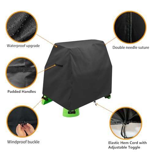 Aacabo Kids Water Table Cover Fit Rain Showers Splash Pond Water Table,Waterproof Dust Proof Anti-UV Outdoor Toys Cover-Cover only - Image 2