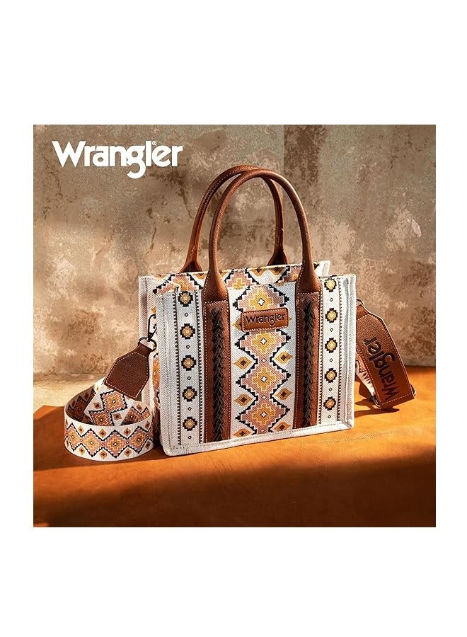 Wrangler Aztec Tote Bag for Women Boho Shoulder Purses and Handbags - Image 2
