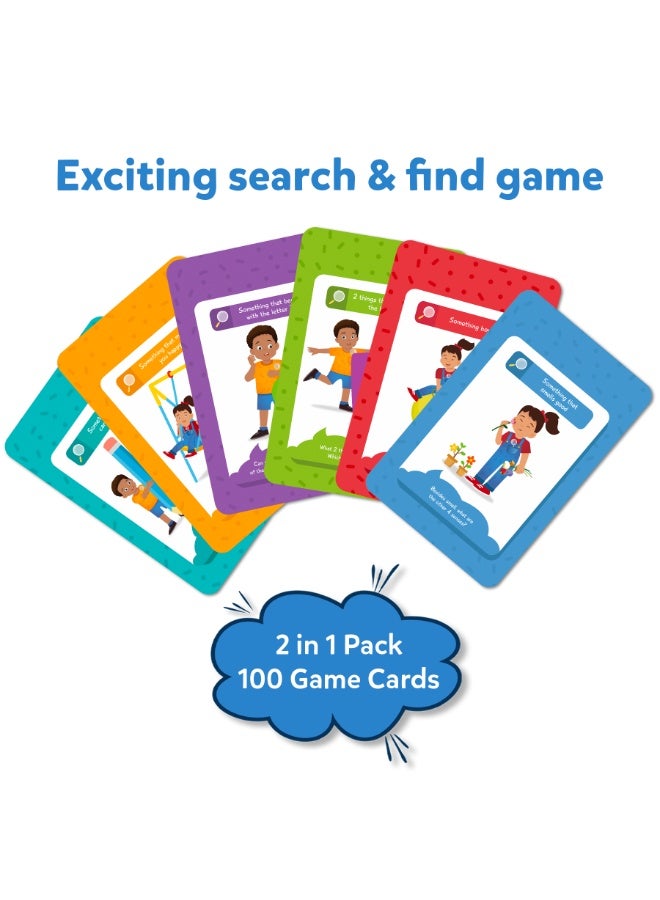Skillmatics Card Game - Found It Indoor & Outdoor Combo, Scavenger Hunt for Kids, Scavenger Hunt for Kids, Girls, Boys, Fun Family Game, Gifts for Ages 4, 5, 6, 7 - Image 2