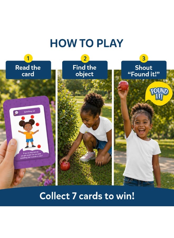 Skillmatics Card Game - Found It Indoor & Outdoor Combo, Scavenger Hunt for Kids, Scavenger Hunt for Kids, Girls, Boys, Fun Family Game, Gifts for Ages 4, 5, 6, 7 - Image 4