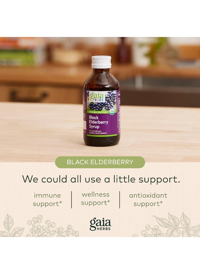 Gaia Herbs - Gaiakids Black Elderberry Syrup - Image 1