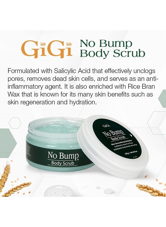 GiGi No Bump Body Scrub - Exfoliating Scrub for Ingrown Hair & Razor Bumps, Pre & Post-Waxing Treatment, Smooths Skin & Prevents Irritation, 6 oz, 1 Pack - Image 2