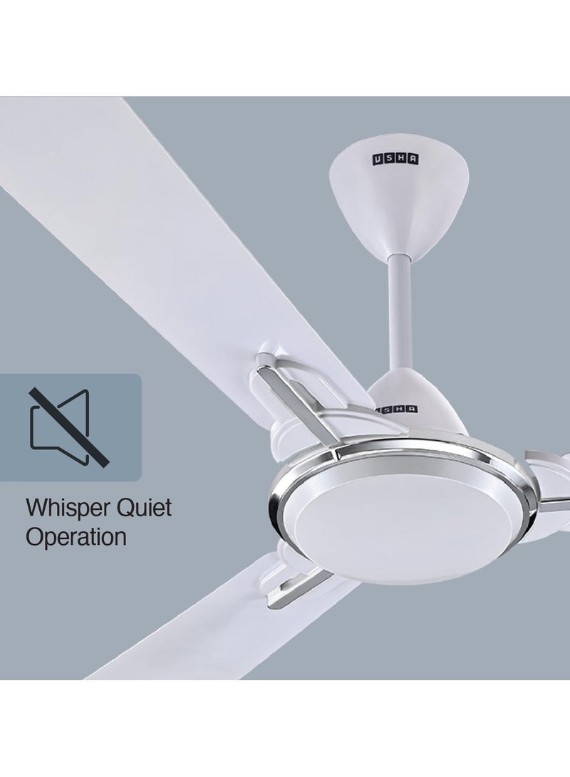أوشا USHA Striker One 1200mm Energy Saving High Speed Decorative Ceiling Fan (Pearl White) - Image 2