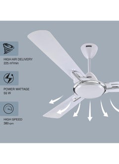 USHA Striker One 1200mm Energy Saving High Speed Decorative Ceiling Fan (Pearl White) - pzsku/ZB0F6B8A13DF285501EDBZ/45/_/1718203702/b01c1cc5-5274-4490-97f2-b9f291e4120b