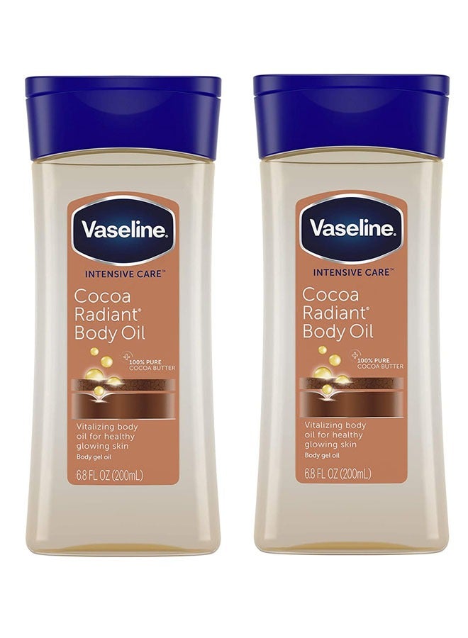 Vaseline Intensive Care Cocoa Radiant Body Oil 200ml Two pieces - Image 1