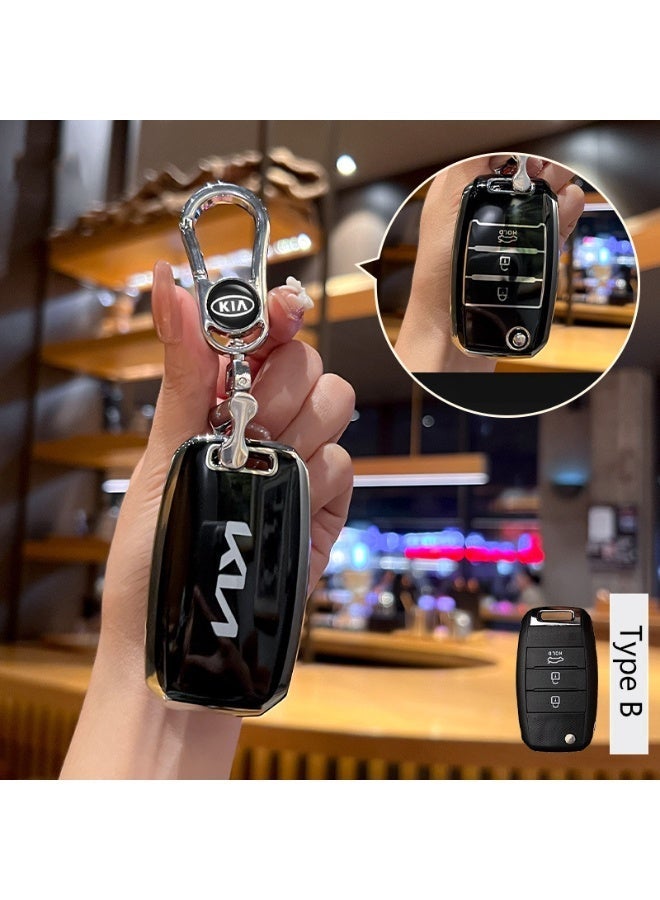 KIA High end car key protection case suitable for Kia K3 Intelligent Run K5/k2/kx3/k4/kx5 Furuidi Lion Platinum Tuojie Yi Run Huan Chi car key shell case - Image 1