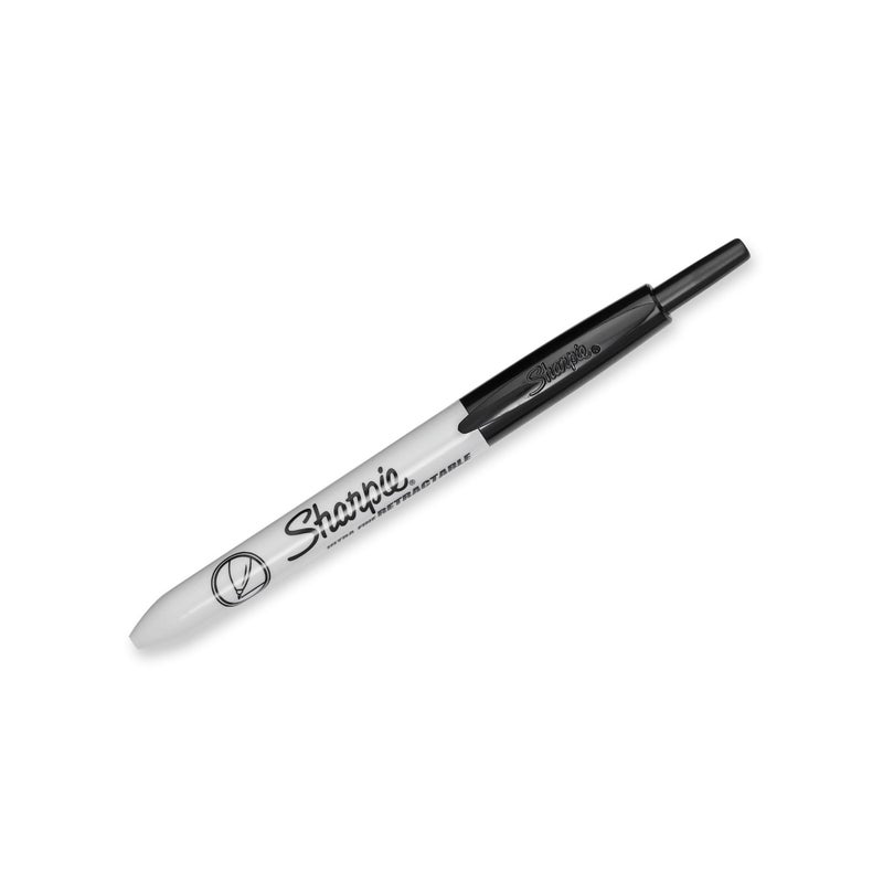 Sharpie Retractable Permanent Markers, Ultra Fine Point, Black, 3 Count - Image 4