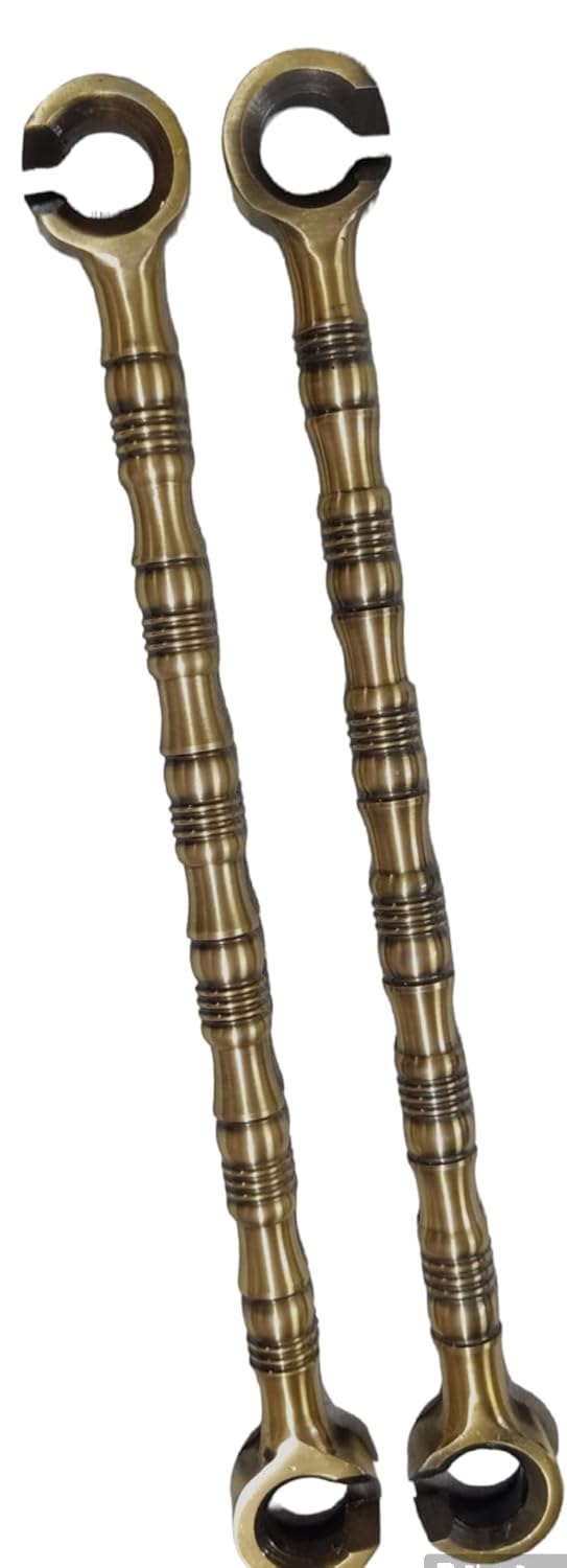 Kkriya Home Decor Extension Rod for Swing Hammock Patio Punching Bag Antique Finish Pure Stainless STELL Brass 16MM Rod with Weight Capacity of 500KG Pack of 2PCS  - Image 1