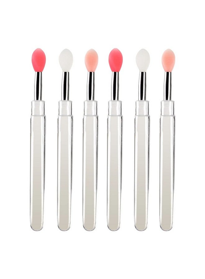 TEONEI Silicone Lip Brushes With Coverslipstick Lip Gloss Applicator Brushesmakeup Beauty Brushes6Pcs - Image 4