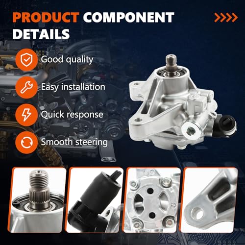 Daysyore 21-5419 Power Steering Pump Fits for 2006-2007 Honda Accord,2002-2011 CRV,for 2006-2011 Element,for 2002-2006 RSX,for 2006-2008 TSX Power Assist Pump - Image 3