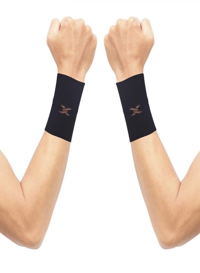 THX4COPPER Compression Wrist Sleeve - Copper Infused Wrist Support for Men &Women-Improve Circulation and Recovery(1 Pair) - Image 1