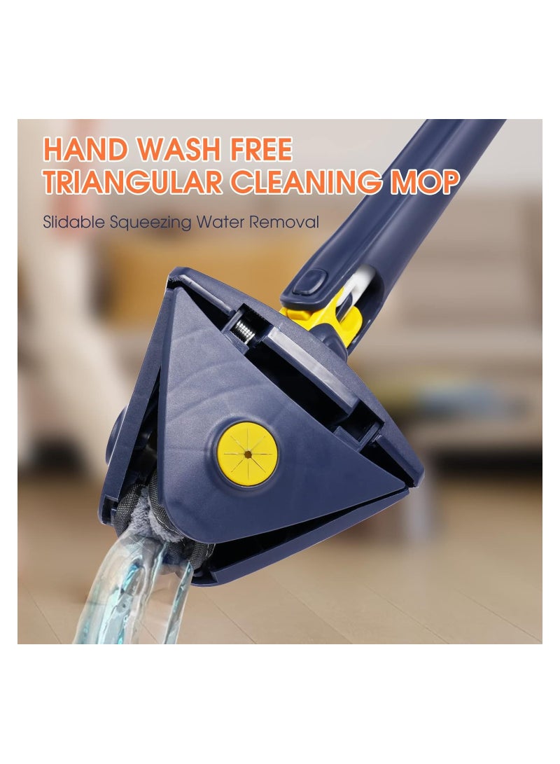 Microfiber Floor Spray Mops, Water Spraying Cleaner for House Kitchen Hardwood with 3 Replacement Washable Wet Mop Pads Dust Scraping Tool & 700ML Bottle