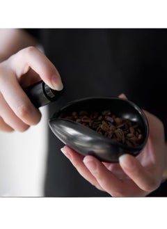 Super ZYouth Coffee Beans Dosing Cup,Weigh Coffee Bean Container,Bright Black Ceramic Tea Vessel,Loose Tea and Flower Petals Tea Set  - Image 3