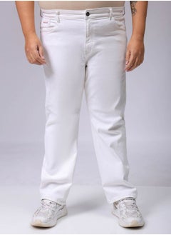 HARDSODA Men Plus Size Vintage Straight Fit Solid Mid-Rise Stretchable Jeans  - Image 1